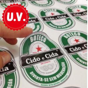 Impressão U.V. Adesivo Vinil Ritrama Brilho + Semi-corte Adesivo vinil Ritrama durabilidade 3 anos Formato á definir 4x0  Semi-corte 